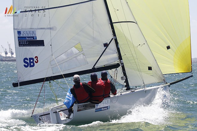 Festival Of Sails 2012, Bundaberg Rum SB3 Victorian Championships, Royal Geelong Yacht Club, Geelong (AUS), 26/01/2012. Photo: Teri Dodds. SB3 Glenn Bourke Club Marine Hamilton Island © Teri Dodds/ Festival of Sails http://www.festivalofsails.com.au/